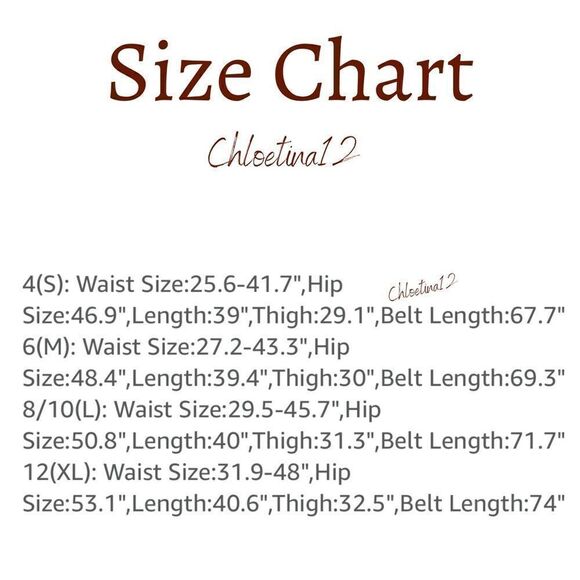 Boho Belted High Waist Pants Women Wide Leg Pants Pant Casual Loose Trousers - Picture 6 of 7